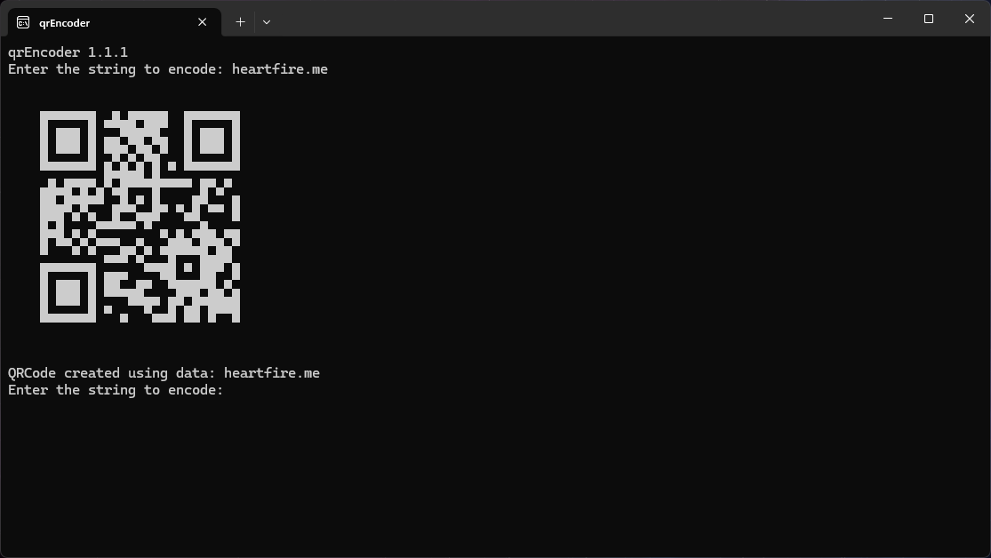 qrEncoder turning the website's URL into a QRCode qrEncoder turning the website's URL into a QRCode